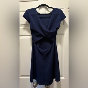 Teeze Me Navy cutout back dress